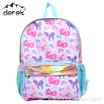 Unicorn printed cute children's backpack